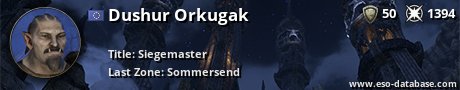 Signatur von Dushur Orkugak