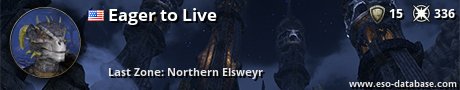 Signatur von Eager to Live