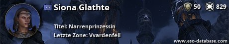 Signatur von Siona Glathte