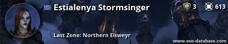 Signatur von Estialenya Stormsinger