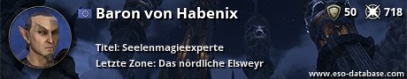 Signatur von Baron von Habenix