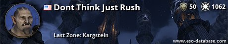 Signatur von Dont Think Just Rush