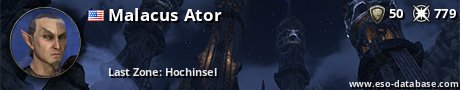 Signatur von Malacus Ator