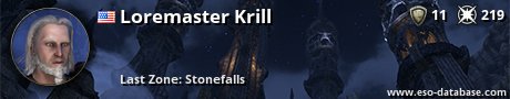 Signatur von Loremaster Krill