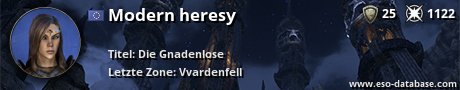 Signatur von Modern heresy