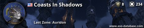 Signatur von Coasts In Shadows