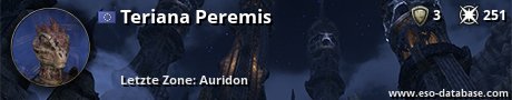Signatur von Teriana Peremis