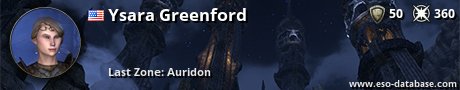 Signatur von Ysara Greenford