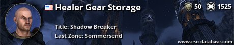 Signatur von Healer Gear Storage