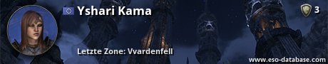 Signatur von Yshari Kama