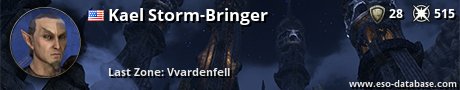Signatur von Kael Storm-Bringer