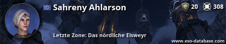 Signatur von Sahreny Ahlarson