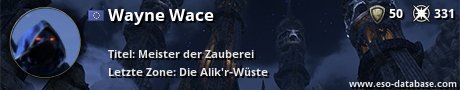Signatur von Wayne Wace