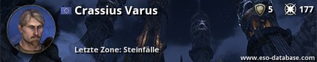 Signatur von Crassius Varus