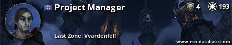 Signatur von Project Manager