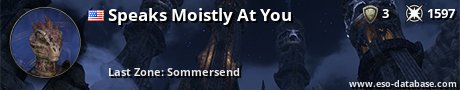 Signatur von Speaks Moistly At You