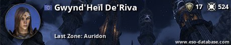 Signatur von Gwynd'Heïl De'Riva