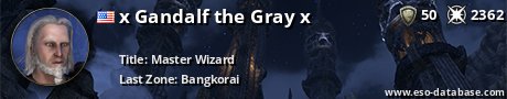Signatur von x Gandalf the Gray x