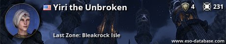 Signatur von Yiri the Unbroken