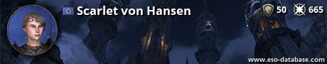 Signatur von Scarlet von Hansen