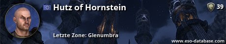 Signatur von Hutz of Hornstein