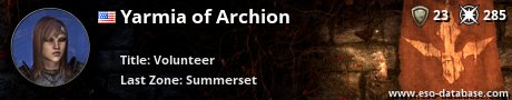 Signatur von Yarmia of Archion