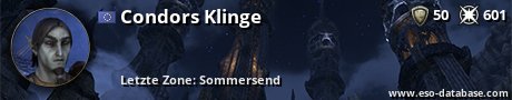 Signatur von Condors Klinge