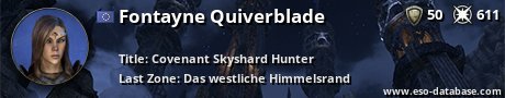 Signatur von Fontayne Quiverblade