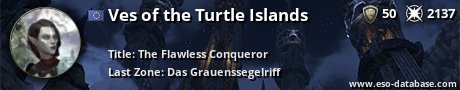 Signatur von Ves of the Turtle Islands
