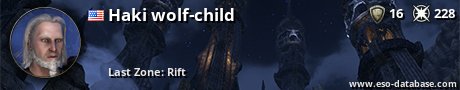Signatur von Haki wolf-child