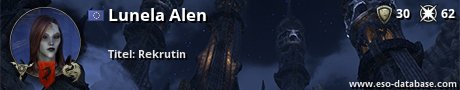 Signatur von Lunela Alen