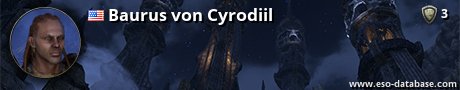 Signatur von Baurus von Cyrodiil