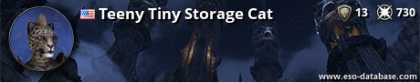 Signatur von Teeny Tiny Storage Cat