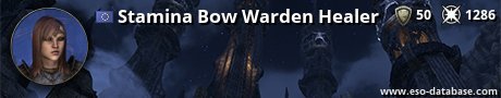 Signatur von Stamina Bow Warden Healer