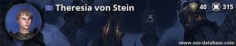 Signatur von Theresia von Stein