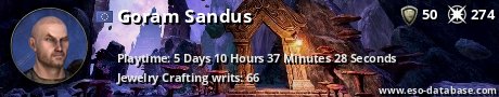 Signatur von Goram Sandus