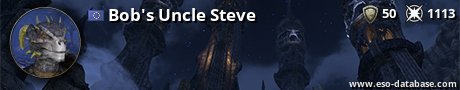 Signatur von Bob's Uncle Steve