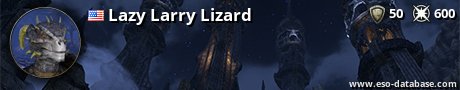 Signatur von Lazy Larry Lizard