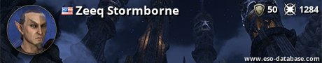 Signatur von Zeeq Stormborne