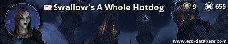 Signatur von Swallow's A Whole Hotdog