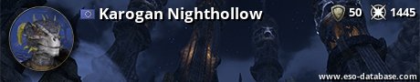 Signatur von Karogan Nighthollow