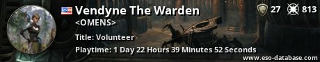 Signatur von Vendyne The Warden