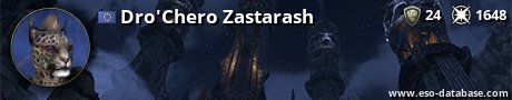 Signatur von Dro'Chero Zastarash