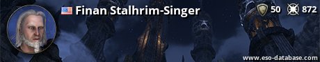 Signatur von Finan Stalhrim-Singer