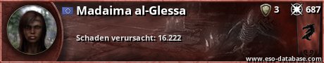 Signatur von Madaima al-Glessa
