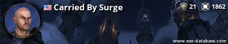 Signatur von Carried By Surge