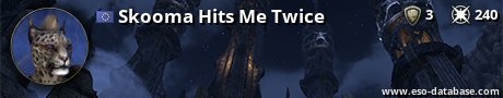 Signatur von Skooma Hits Me Twice