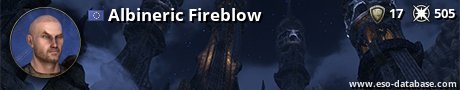 Signatur von Albineric Fireblow