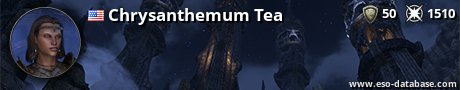 Signatur von Chrysanthemum Tea