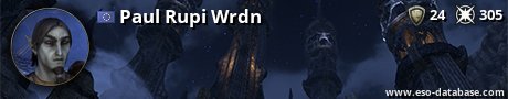Signatur von Paul Rupi Wrdn